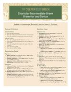 Charts for Intermediate Greek Grammar and Syntax (eBook)