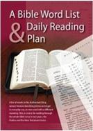 A Bible Word List & Daily Reading Plan