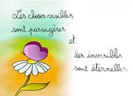 Carte postale Les choses visibles sont passagères et les invisibles sont éternelles 2 Co 4.18
