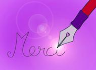 Carte postale message