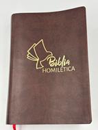 RVR 1960 Biblia Homilética (Imitación Piel Marrón)