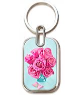 Llavero 3D Rosas (Metálico) [Regalos]