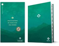 NTV Biblia de Estudio del Diario Vivir para Jóvenes con Filament (Tapa dura, verde, índice, letras rojas)