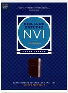 Biblia Estudio NVI Actualizada Letra Grande Leathersoft Café (Simi Piel) [Biblia]
