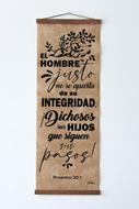 Pergamino El Hombre Justo (Cuero Sintético)