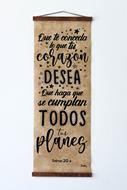 Pergamino Que te Conceda lo que tu Corazón (Cuero Sintético)