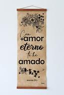 Pergamino Con Amor Eterno (Cuero Sintético )