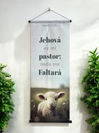 Pergamino: Salmos 23:1 (Lienzo)