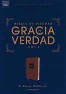 NBLA Biblia De Estudio Gracia y Verdad (Imitación Piel Marrón)