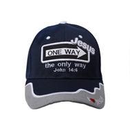 Gorra One Way Jesus (Tela acrílica)