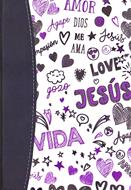 Biblia RVR60 024ti PJR - Palabras de Vida. Amor Lila (Simi Piel) [Biblia Compacta]