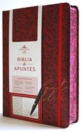 Biblia RVR60 Apuntes/ Vinotinto Flores TD Canto Pintado (Tapa Dura) [Biblia]