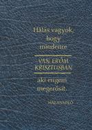 Hálanapló, Mindenre van erőm Krisztusban (kék bőr textúra) (Keménytáblás)
