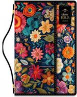 Biblia RVR60c Exquisita Impacto Floral Manija Imán (Simi Piel) [Biblia]