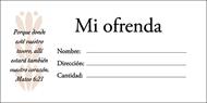 Sobres de Ofrenda (100 unidades) (Papel)