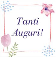 Biglietto quadrato Tanti auguri Salmo 20:4 (Pieghevole)