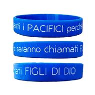 Braccialetto in silicone Beati i pacifici