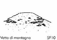 Vetta di una montagna - Sfondo su flanella