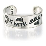 Anello per dito del piede in Argento - Walk With Jesus