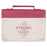 Copribibbia Strong and Courageous Pink Large (Similpelle)