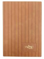 Quaderno A5 Faith over fear Colore cammello (Similpelle)