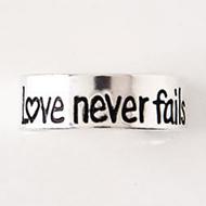 Anello per dito del piede in Argento - Love Never Fail