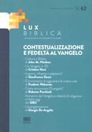 Contestualizzazione e fedeltà al Vangelo Lux Biblica - n° 62 (Brossura)