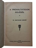 A próbáltatások idejéből (Keménytáblás) [Antikvár könyv]