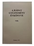 A Ráday gyűjtemény évkönyve (Puhatáblás papírkötés ) [Antikvár könyv]