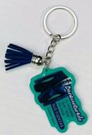 Llavero Acrílico con Tassel - Bienaventurado (Plástico)