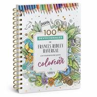 100 Devocionales de Frances Ridley Havergal con Ilustraciones para Colorear (Tapa Dura)