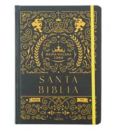 Biblia de Apuntes Floreada Oro y Negro (Tapa Dura)