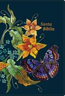 Biblia RVR60 Tamaño Manual/ LG Azul Bordado/ Canto Pin./ Imit. Piel (Símil Piel) [Biblia]