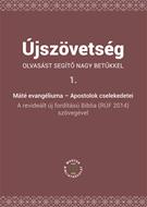 Újszövetség olvasást segítő nagy betűkkel 1. Máté evangéliuma – Apostolok cselekedetei (kartonált papírkötés, füles)