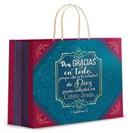 Bolsa Regalo Grande Den Gracias en todo (Rústica)