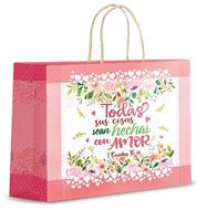 Bolsa de Regalo Grande Todas sus cosas sean hechas con amor (Rústica)