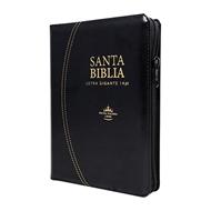 Biblia RVR1960 Mediana Letra Gigante Imitación Piel Negro 14 pts (Simi Piel con Cierre) [Biblia]