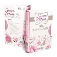 Biblia RVR60 Compacta Quinceañera Imit Piel Rosa/Café (Simi Piel con Cierre) [Biblia]