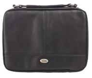 Pochette organiseur simili-cuir noir Médium