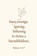 Igés kártya Róma 8:14-17