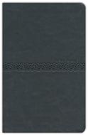 KJV Holy Bible Large Print thumb Index Gris (Tapa Suave)