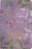 RVR 1960 Biblia de Promesas Letra Grande y Ziper (Piel especial, Floral lila)