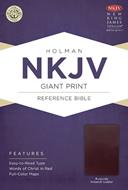 Biblia NKJV Letra Gigante Vino Inglés (Flexible Imitación Piel Vino) [Biblia]