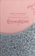Biblia De Estudio Llamados A La Reconciliación  Azul Rosado (Símil Piel) [Biblia]