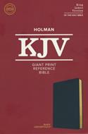 Biblia KJV/Letra Gigante/Referencias/Piel/Negro/Ingles (Símil Piel)