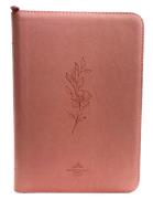 Biblia /RVR056cZTILG /Indice Rosado Canto Plateado (Símil Piel con Zipper)