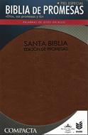 Biblia/RVR60/Promesas/Compacta/Deluxe/Cafe (Símil Piel)