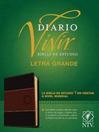Biblia de Estudio del Diario Vivir/NTV/Letra Grande/Café (Símil Piel)