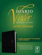 Biblia de Estudio del Diario Vivir/NTV/Letra Grande/Negro (Símil Piel)