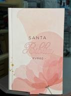 RVR 1960 Biblia Letra Grande Tela Flor Rosas (Tapa Dura)
